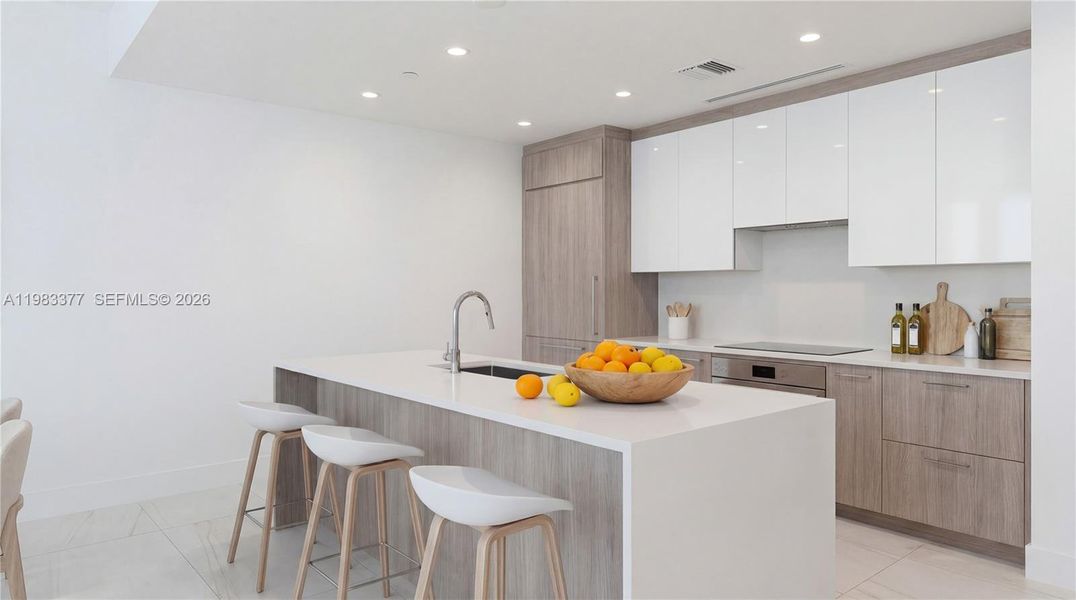 Furnished interior view inside a new home in Selene Oceanfront Residences, Fort Lauderdale (Image 14).