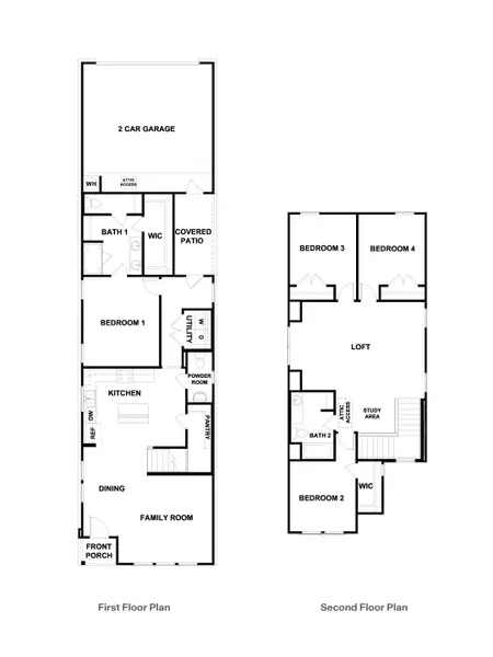 2D floor plan layout for the The Travis by D.R. Horton in Valverde, Bastrop, TX (Image 3).
