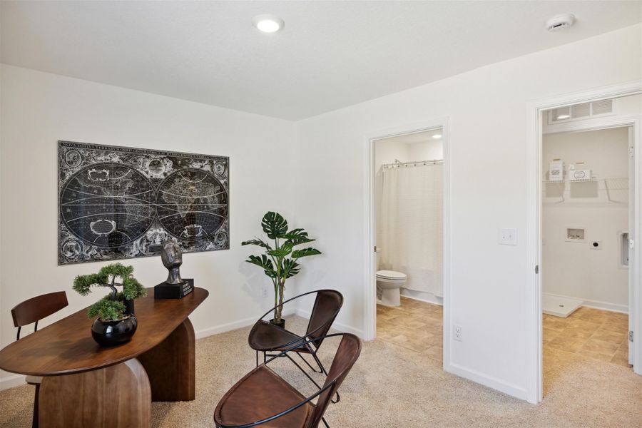 Representative furnished interior of a home built from the Richland by D.R. Horton in The Ridge at Neals Landing, Knoxville (Image 26).