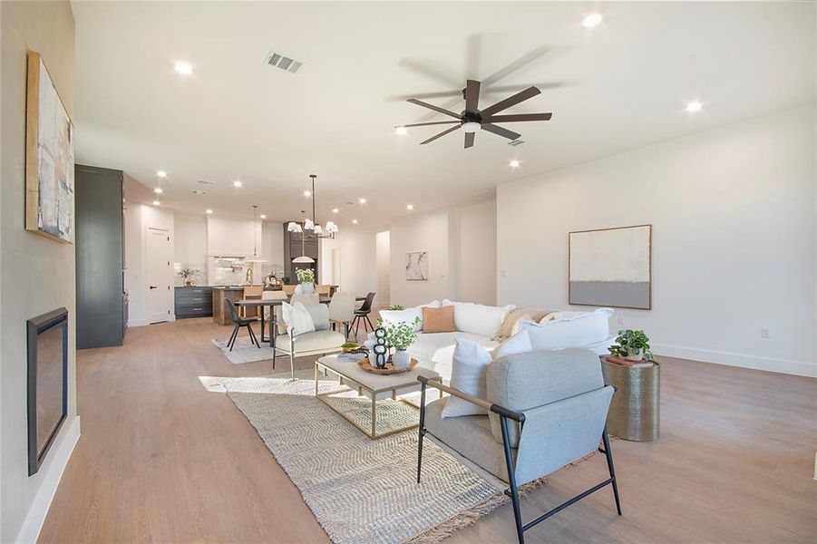 Furnished interior view inside a new home in , Dallas (Image 15).