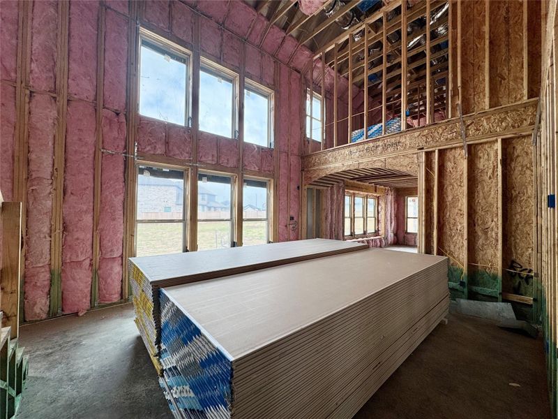 In-progress construction of a new home in Meridiana, Manvel, TX (Image 25).