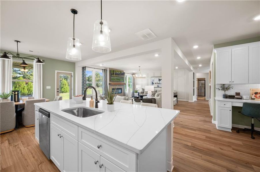 Furnished interior view inside a new home in Adagio, Dacula (Image 10).