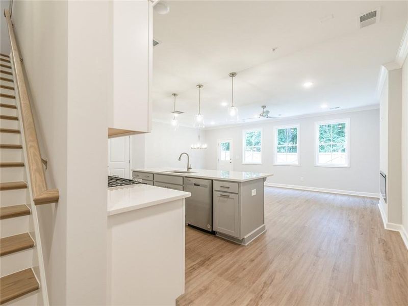 Furnished interior view inside a new home in River Walk Place, Lawrenceville (Image 5).