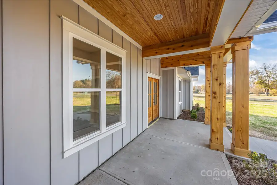 Exterior details and patio area of a home in , Locust (Image 3).