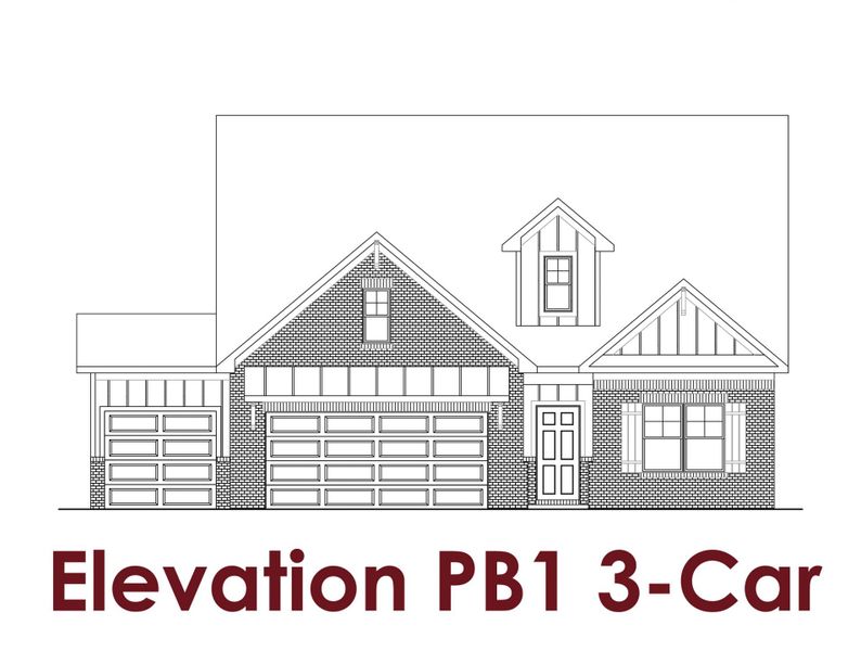 Representative rendering of the exterior for the Aurora                                                                Primary Suite on Main by Chafin Communities (Image 11).