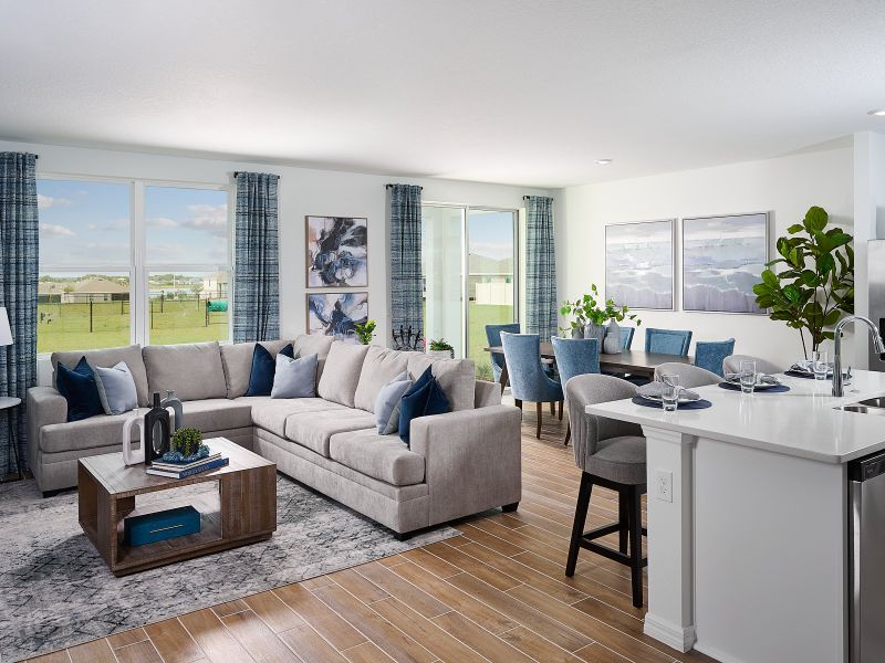 Furnished interior view inside a new home in Lakes at Bella Lago - Signature Series, Green Cove Springs (Image 13).