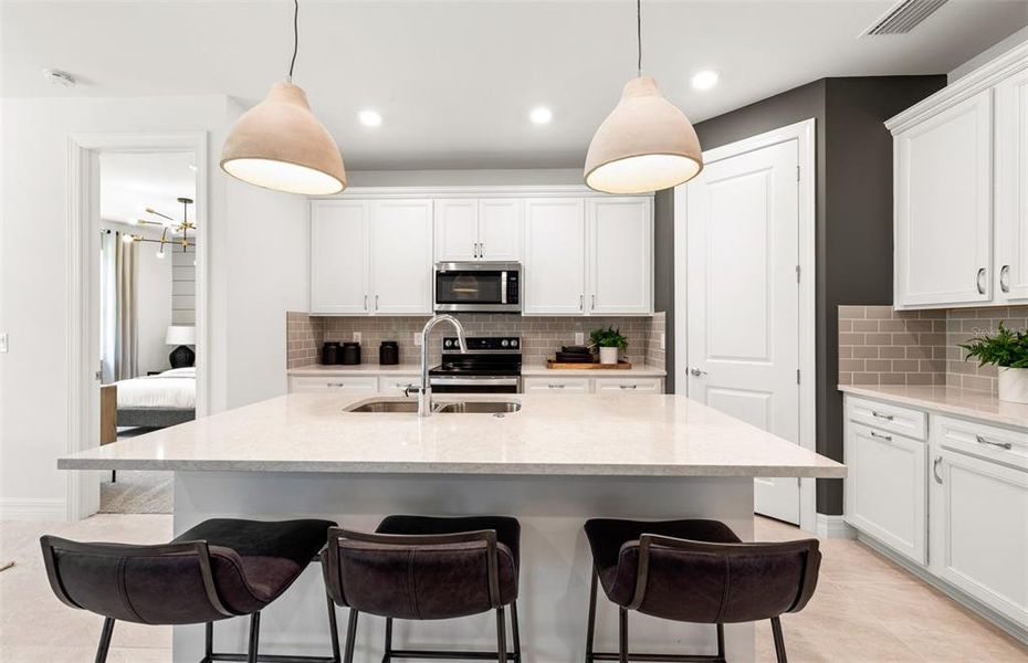 Furnished interior view inside a new home in The Strand at Cedar Grove, North Port (Image 5).