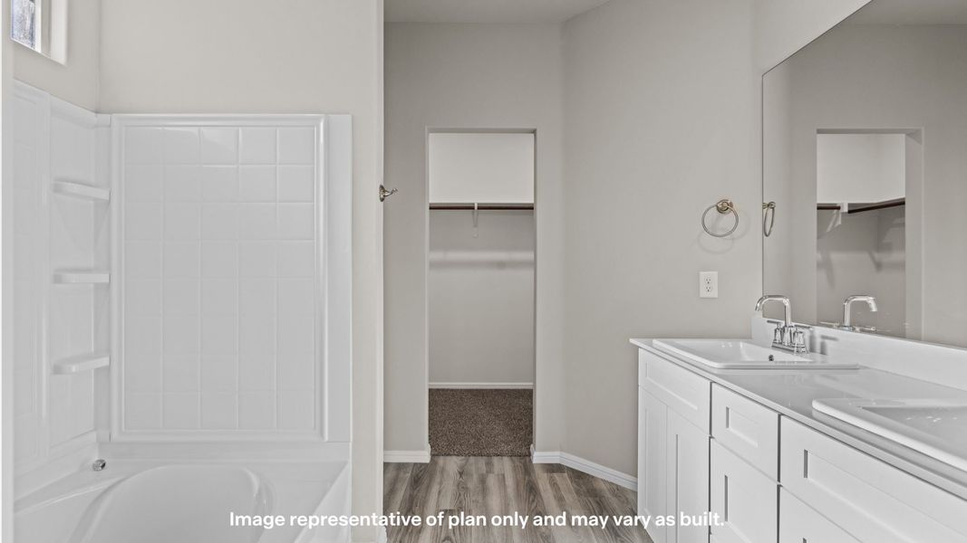 Furnished interior view inside a new home in Viridian, Lubbock (Image 7).