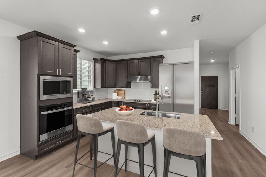 Representative furnished interior of a home built from the Burnet by Pulte Homes in Nopal Valley, San Antonio (Image 8).