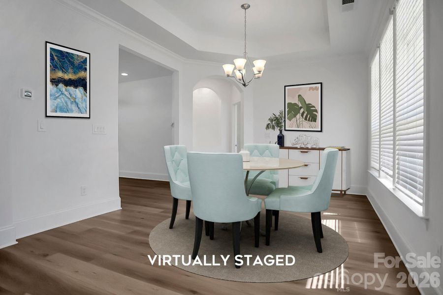 Furnished interior view inside a new home in , Gastonia (Image 16).