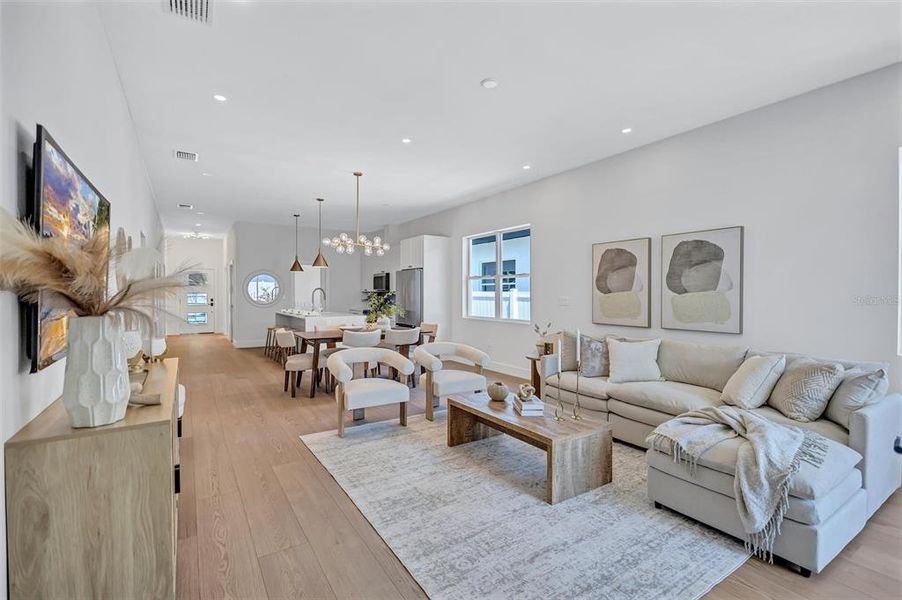 Furnished interior view inside a new home in , St. Petersburg (Image 39).
