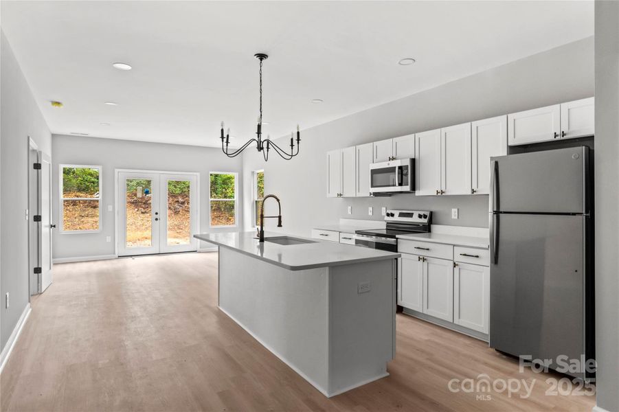 Furnished interior view inside a new home in , Winston-Salem (Image 5).