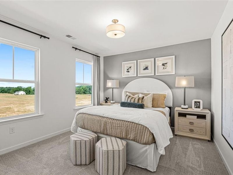 Furnished interior view inside a new home in Wehunt Meadows, Hoschton (Image 37).