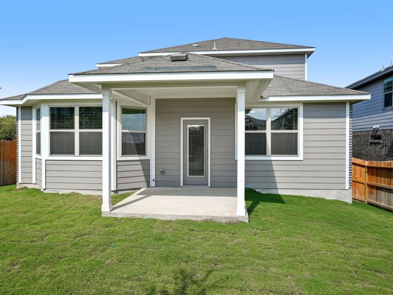 Back elevation C of a San Jacinto in a Meritage Homes community. Back elevation C of a San Jacinto in a Meritage Homes community.