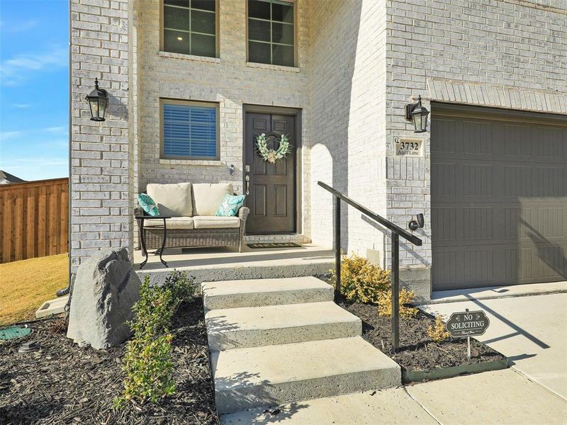Exterior details and patio area of a home in Bel Air Village, Sherman (Image 3).