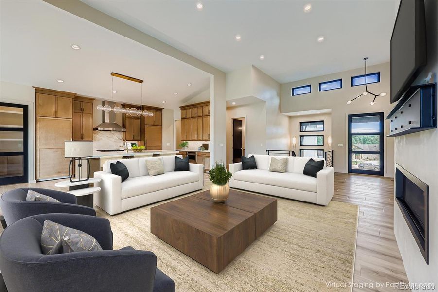 Furnished interior view inside a new home in , Colorado Springs (Image 13). Furnished interior view inside a new home in , Colorado Springs (Image 13).