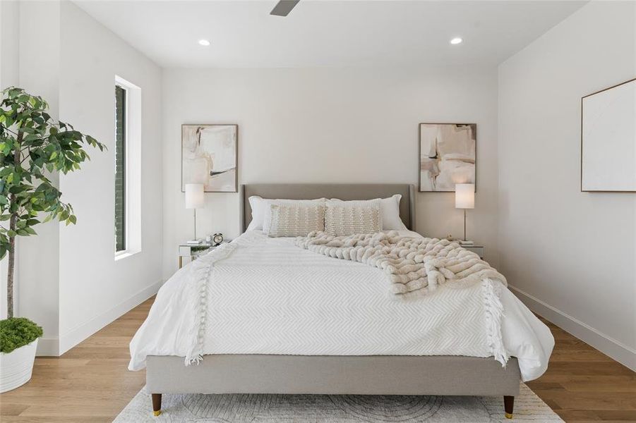 Furnished interior view inside a new home in , Dallas (Image 32).