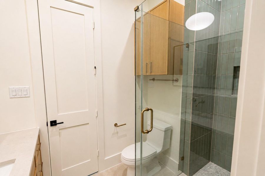 First floor bathroom for guest suite or study First floor bathroom for guest suite or study