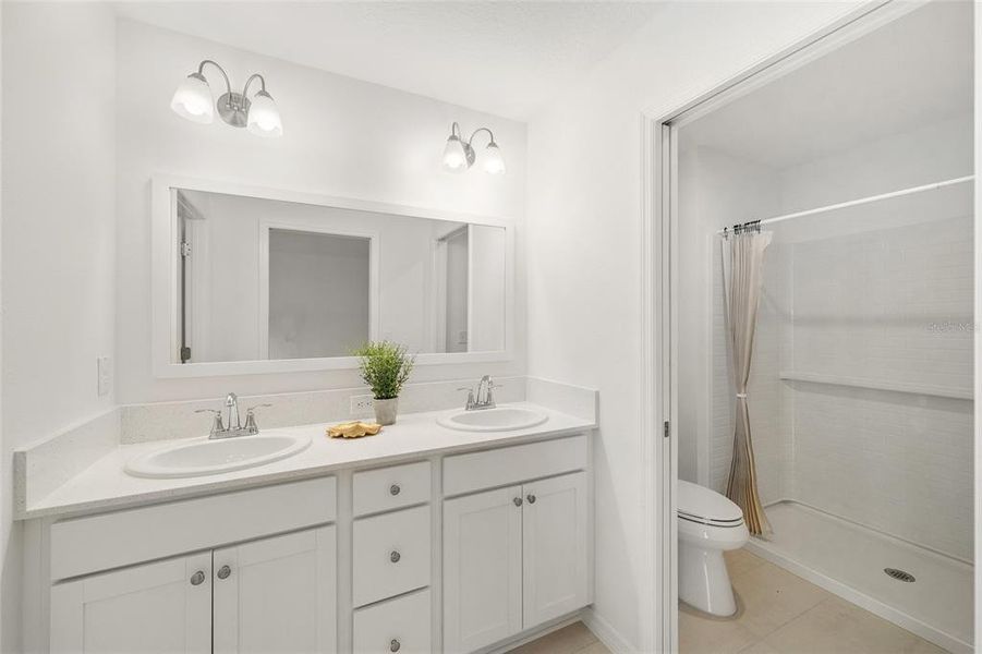Furnished interior view inside a new home in , The Villages (Image 12).