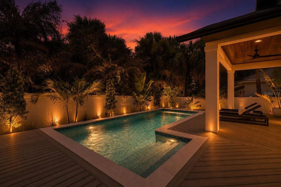 Exterior details and patio area of a home in , New Smyrna Beach (Image 4). Exterior details and patio area of a home in , New Smyrna Beach (Image 4).