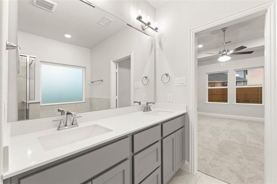 Furnished interior view inside a new home in Creekside, Royse City (Image 6).