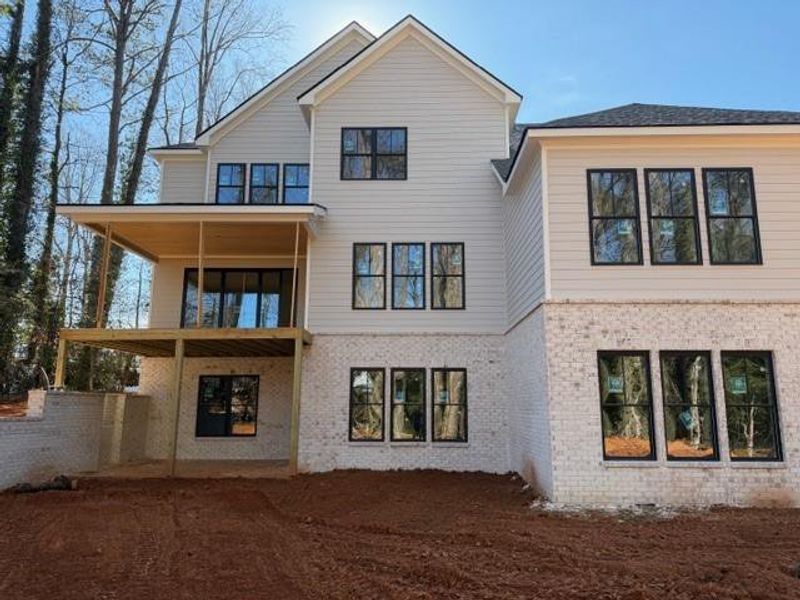 Exterior details and patio area of a home in , Atlanta (Image 1). Exterior details and patio area of a home in , Atlanta (Image 1).