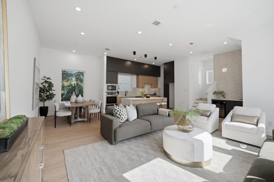 Furnished interior view inside a new home in , Houston (Image 15).