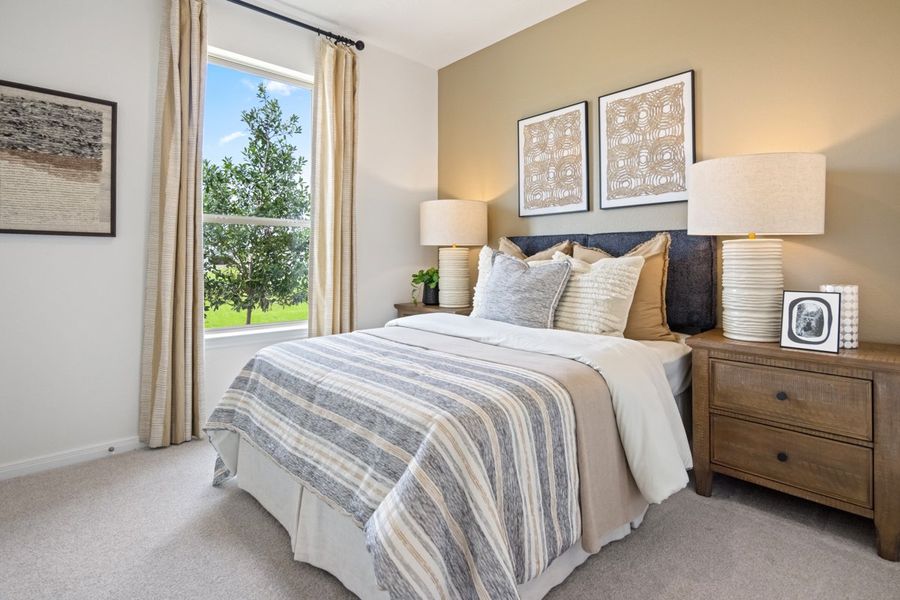 Spacious secondary bedrooms