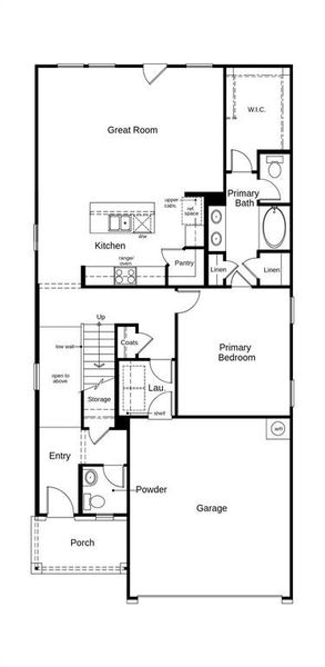 This floor plan features 4 bedrooms, 2 full baths, 1 half bath and over 2,400 square feet of living space.