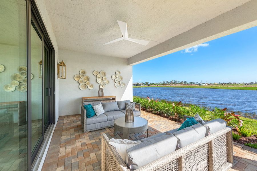 Representative exterior details of a home built from the Monacello by GL Homes in Valencia Parc at Riverland, Port St. Lucie (Image 4).