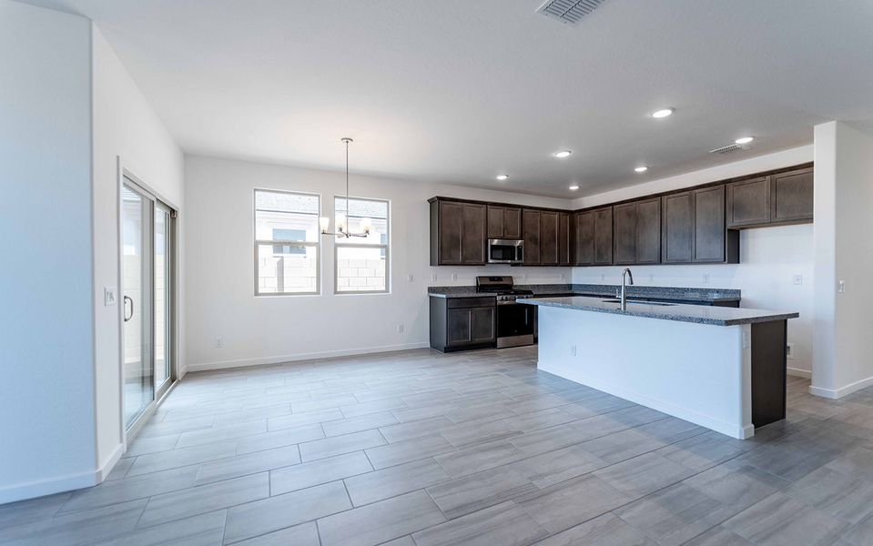 Furnished interior view inside a new home in Rancho Santa Rosa, Maricopa (Image 8).
