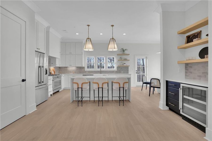 Furnished interior view inside a new home in Skyview On Broad, Sugar Hill (Image 12).