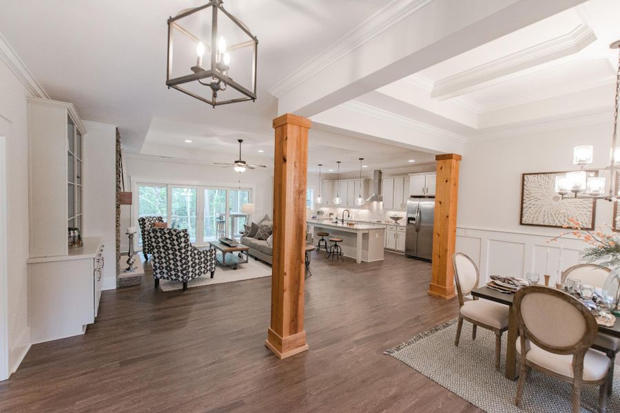 Representative furnished interior of a home built from the McKinley by Bill Clark Homes in The Sanctuary at Sunset Beach, Sunset Beach (Image 7). Representative furnished interior of a home built from the McKinley by Bill Clark Homes in The Sanctuary at Sunset Beach, Sunset Beach (Image 7).