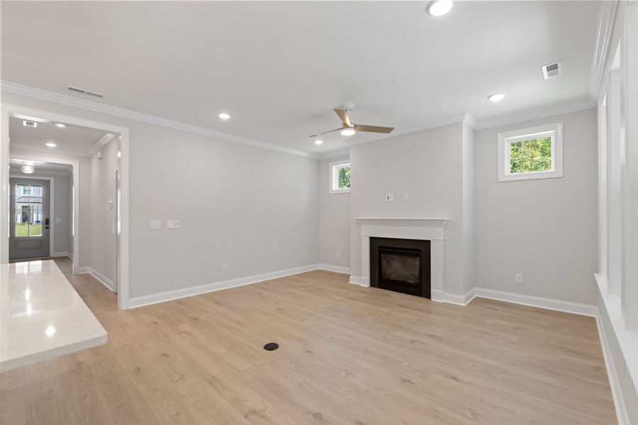 Representative unfurnished interior of a home built from the The Ellery by RobuckHomes in Baylee Ridge, Selma (Image 104).