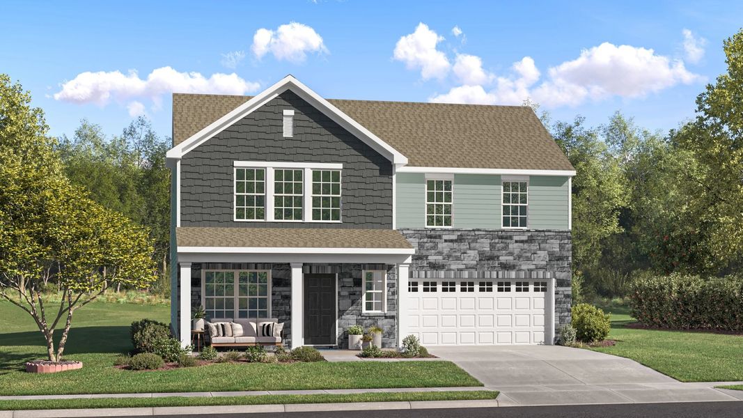 Exterior F with landscaping