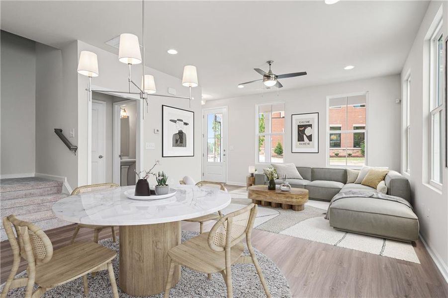 Furnished interior view inside a new home in Harmony, Auburn (Image 9). Furnished interior view inside a new home in Harmony, Auburn (Image 9).