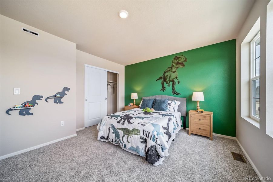 Furnished interior view inside a new home in Thompson River Ranch, Johnstown (Image 29).