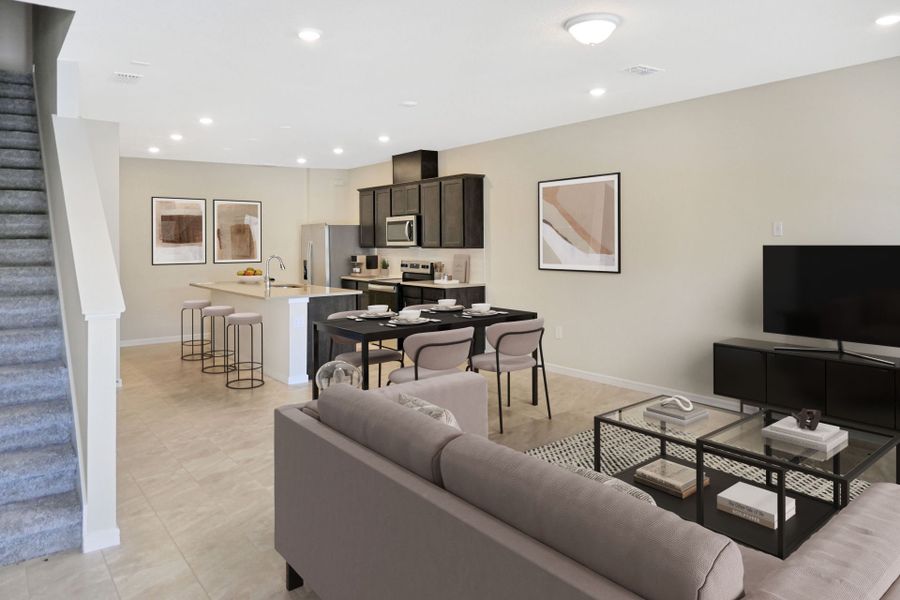 Furnished interior view inside a new home in Tohoqua, Kissimmee (Image 5).
