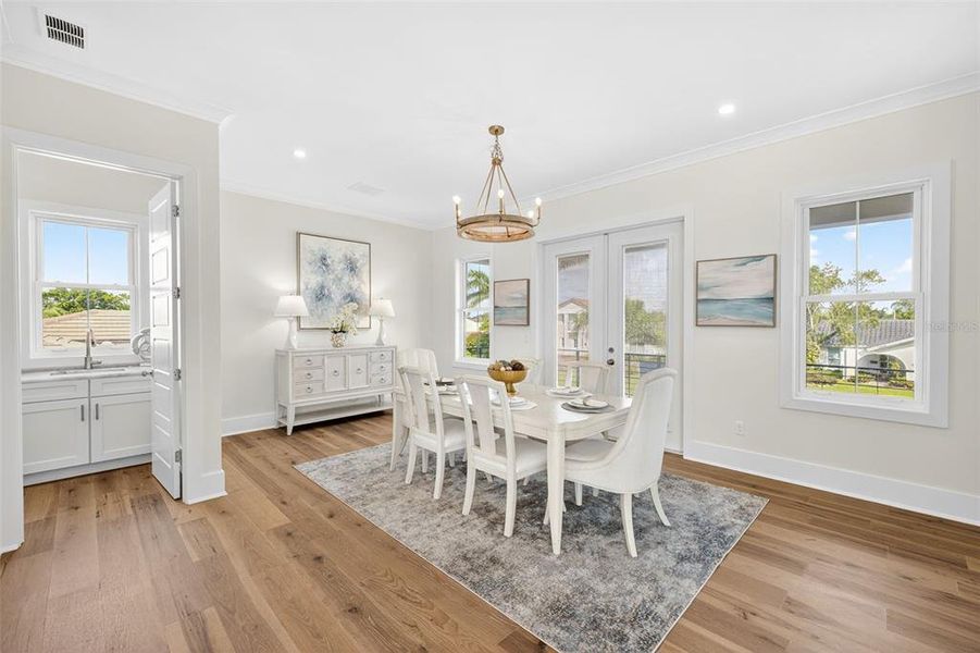 Furnished interior view inside a new home in , St. Petersburg (Image 42).