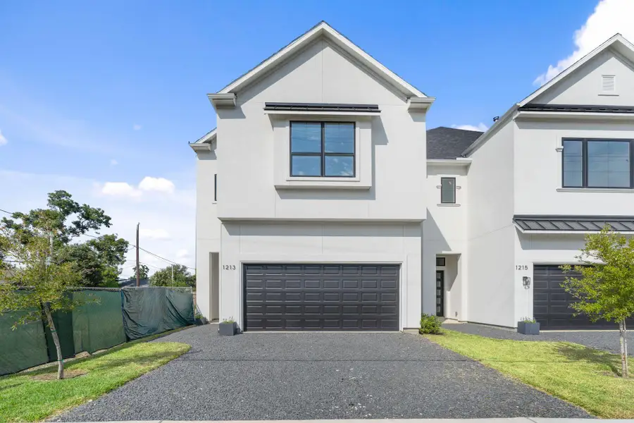 Front exterior of a new home in , Houston, TX, highlighting curb appeal (Image 1). Front exterior of a new home in , Houston, TX, highlighting curb appeal (Image 1).