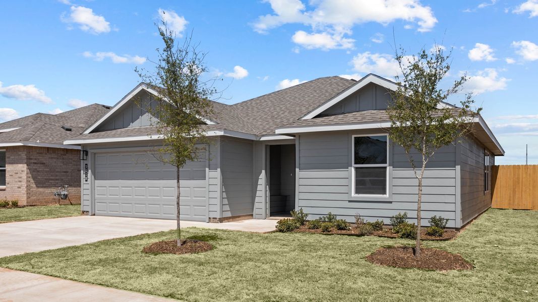 Representative exterior photo of a completed home built from the ZAVALLA by D.R. Horton in Faculty Row, Abilene, TX (Image 3).