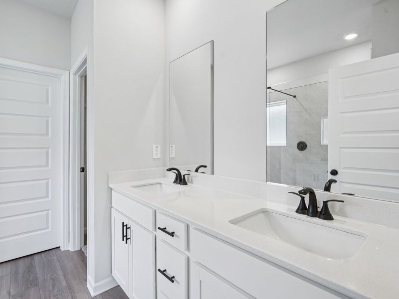 Furnished interior view inside a new home in Parkside at Grayson, Grayson (Image 9). Furnished interior view inside a new home in Parkside at Grayson, Grayson (Image 9).