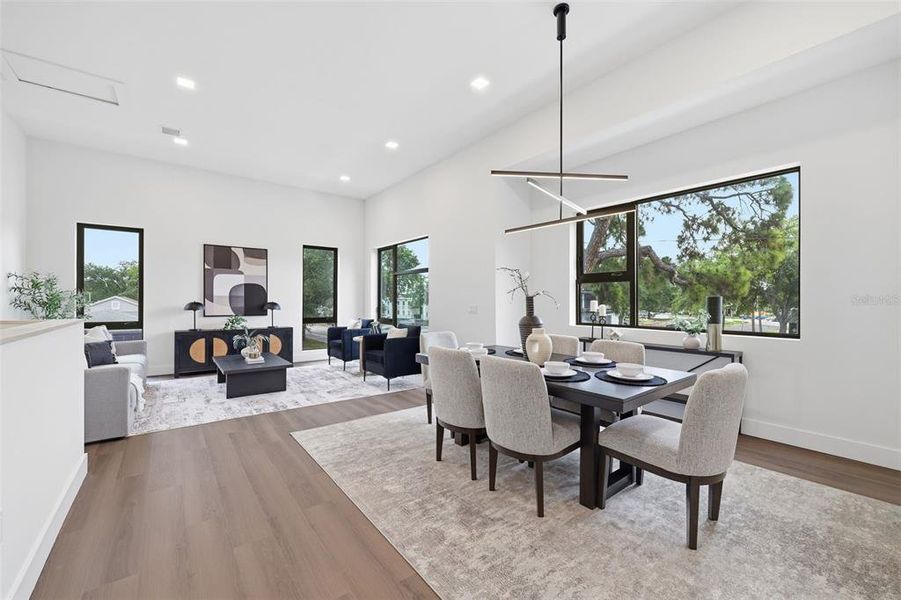 Furnished interior view inside a new home in , St. Petersburg (Image 9).