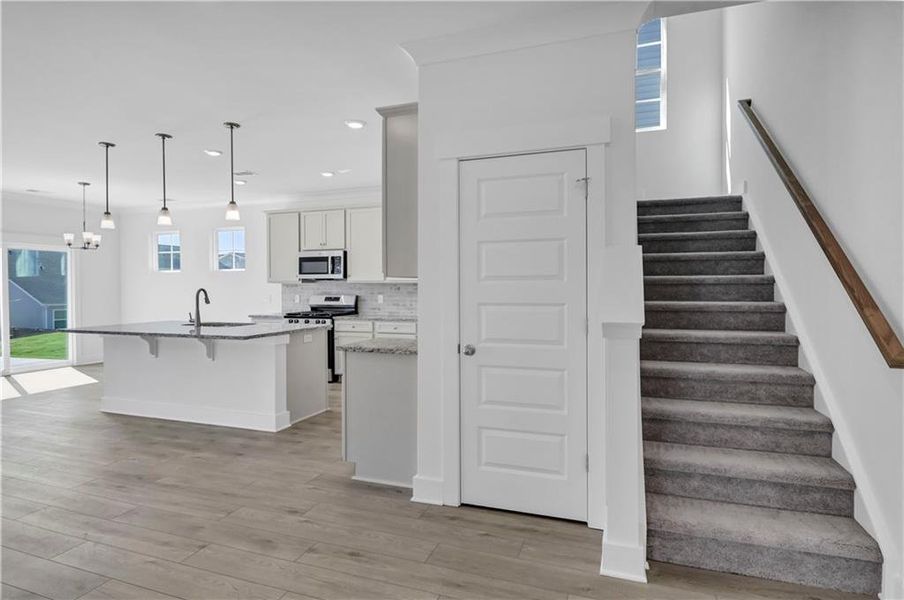 Furnished interior view inside a new home in Villas at Dawsonville, Dawsonville (Image 12).