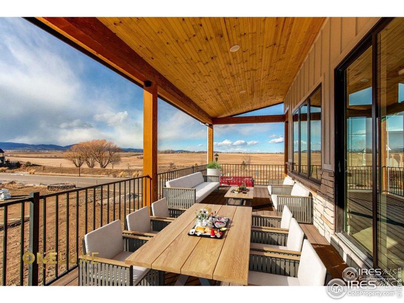 Exterior details and patio area of a home in , Berthoud (Image 25).