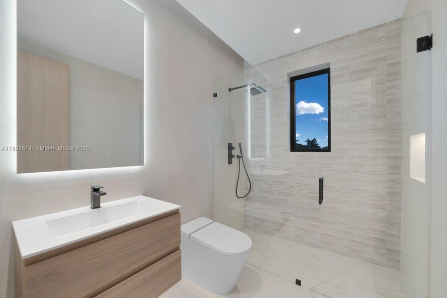 Furnished interior view inside a new home in , Miami (Image 26).