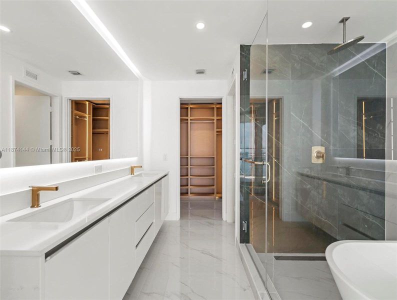 Furnished interior view inside a new home in Aria Reserve, Miami (Image 7).