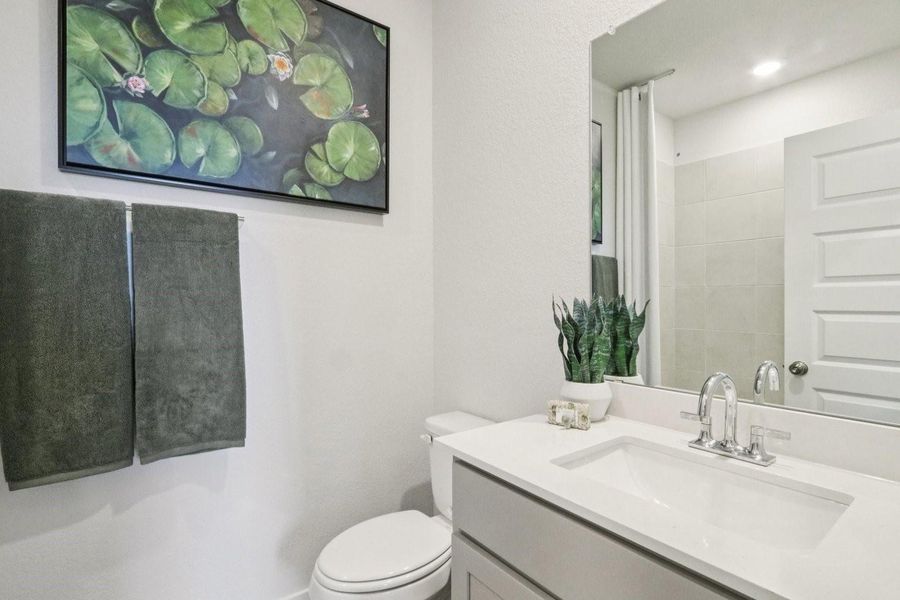 Furnished interior view inside a new home in Trinity Ranch, Elgin (Image 10).