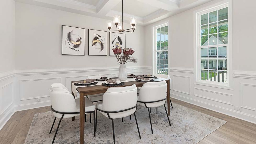 Furnished interior view inside a new home in Sylvan Creek, Denver (Image 7).