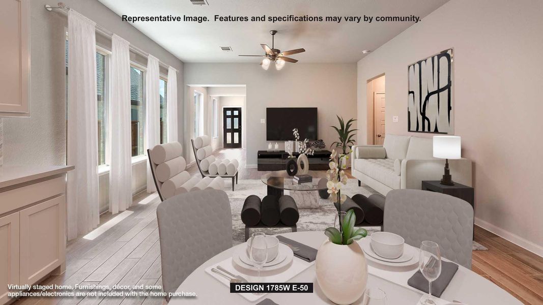 Furnished interior view inside a new home in Wildtree, Magnolia (Image 4).